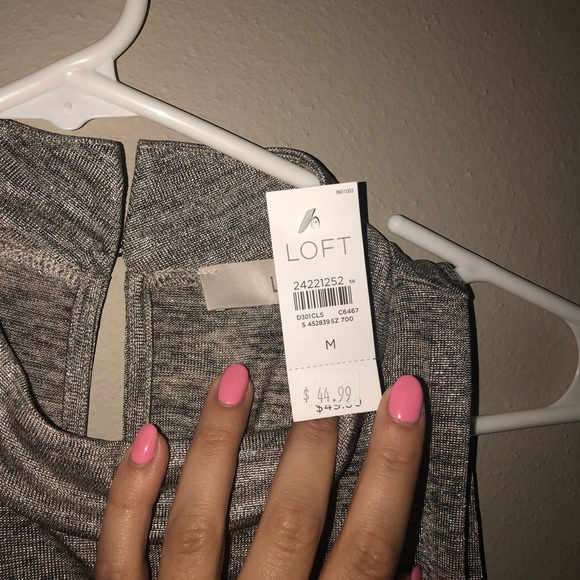 NWT Loft shimmer tank top - Picture 2 of 4